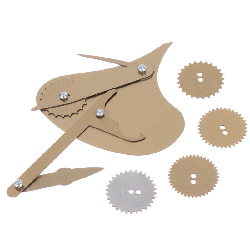 Metal Mechanical Gear Ruling Pen Durable Drawing Tool Roller Wheel Scriber for Architect Student DIY Craft Making