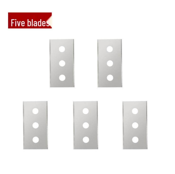 

Скребок из нержавеющей стали для удаления льда и пятен со сменными лезвиями для чистки холодильника и варочной панели.