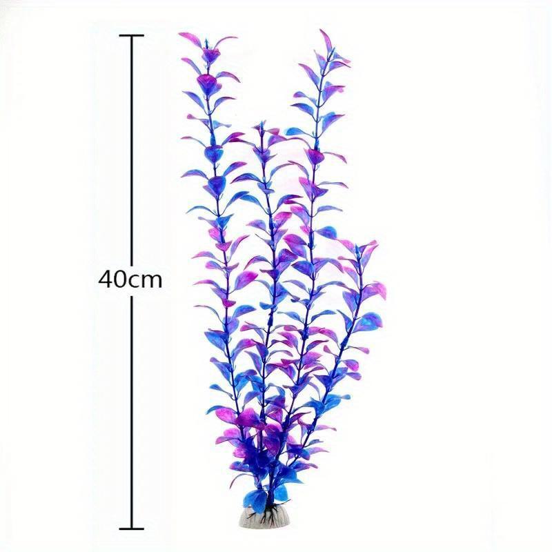 5pcs 40cm Artificial Plastic Underwater Plants Aquarium Fish Tank Decoration Water Grass Viewing Decorations.