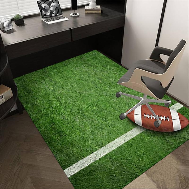 

1PC football field Non-Slip Floor Carpet Compatible for Office&Living Room&Bedroom&Dining room - Flat - Weave Machine-S0405 60cm by 90cm