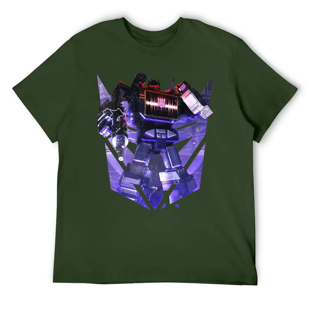 Czarny Decepticon Soundwave Wordtee Vintage 13 T-shirt Move Tees Casual Graficzny Śmieszny Nowość Dom Eur Okrągły Dekolt Transformer