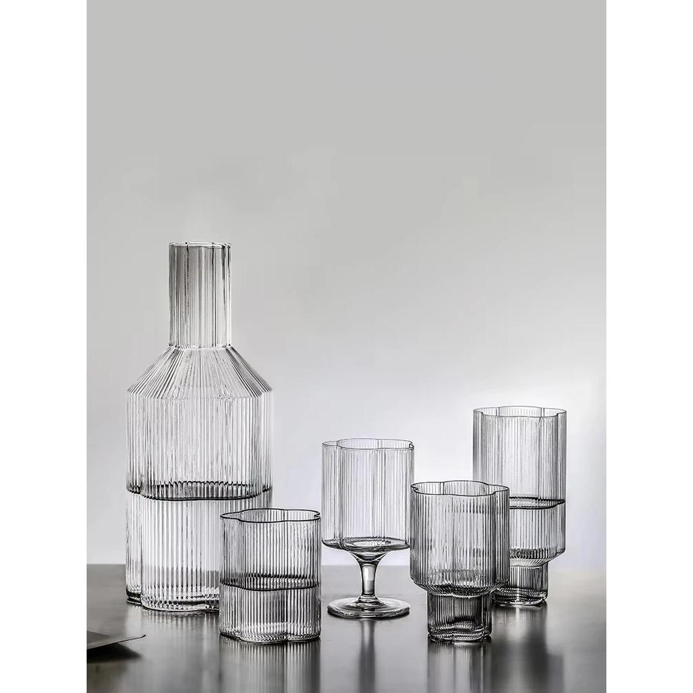 High Temperature Resistant Glass Water Cup, Cold Water Kettle Set, Household Simple Cool White Boiled Kettle, Juice Pot, Tea Cup