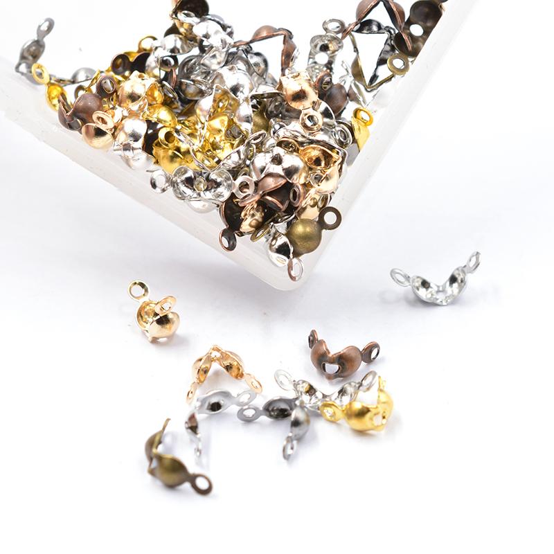Connector Clasp Fitting for Ball Chain Calotte End Crimps Beads Connector Components for Jewelry Making Fandings