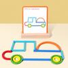 Creative Colorful Circle Puzzle Blocks: Interactive Early Education Toy for Parent-Child Play