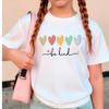 Be Kind Love Heart Colorful T Shirts Short Sleeve Kids Children's T-shirt Boys Girls 2026 Summer Spring New Casual Top Tee Shirt