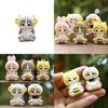 5pcs Creative Animal Headsets Sitting Cat Model Ornament Set For Collectors And Gift