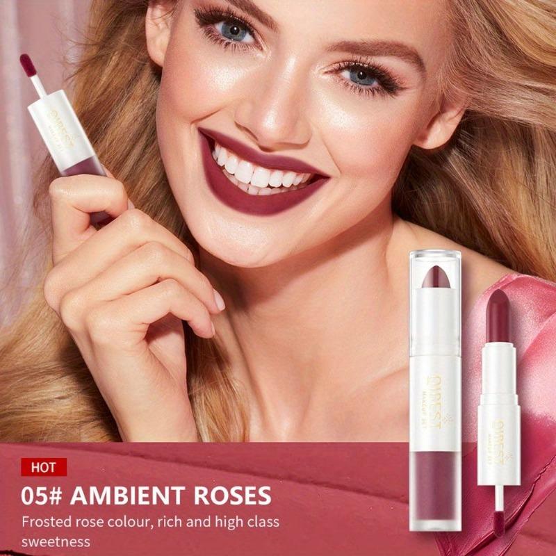 Double-ended Velvet Whitening Lipstick That Is Not Easy To Fade, Matte Non-stick Cup, Long-lasting Natural Three-dimensional Lip Glaze