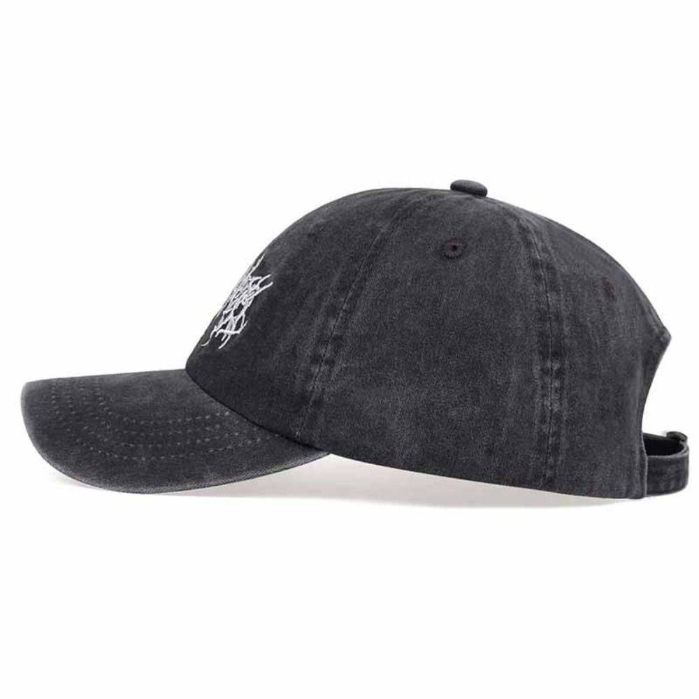 Visiera Ricamo Berretti da Baseball Regolabile Gotico Street Punk Berretti da Baseball Lavati Hip-hop Cappelli Parasole
