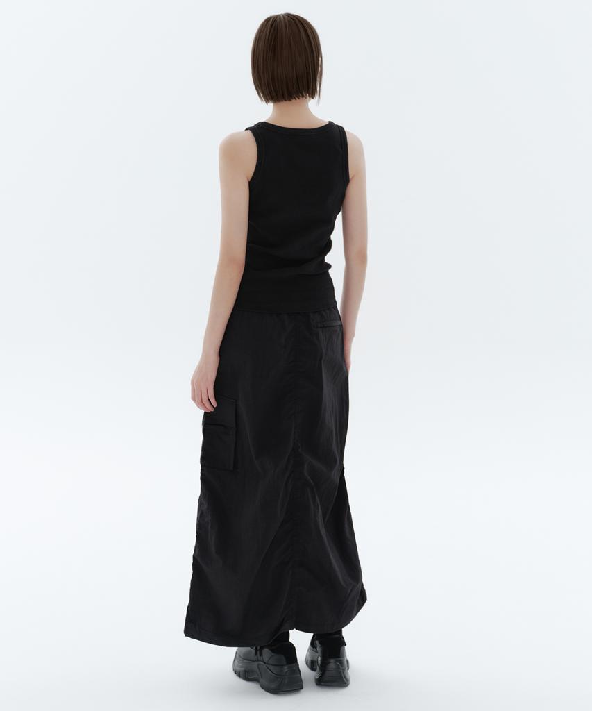 Musinsa Standard Woman Women'S Nylon Parachute Skirt [Black]