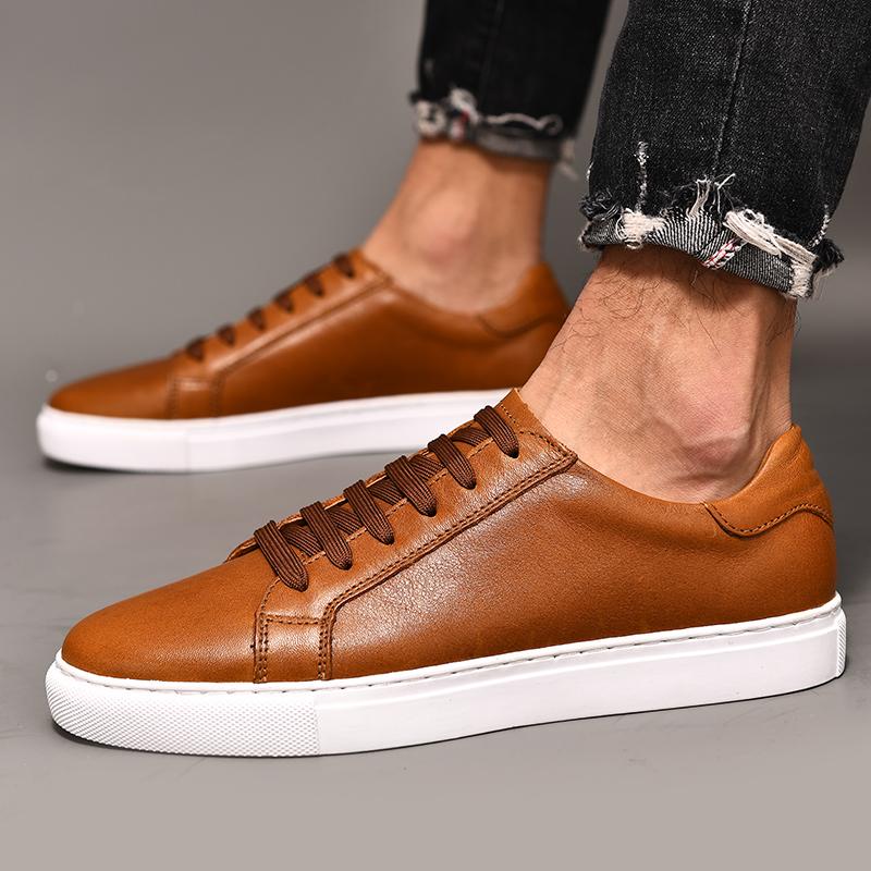 FashionMen's Loafers Crocodile Pattern Flat Casual Shoes Breathable Lace Up Soft Leather Driving Shoes Moccasins Mocasines Hombre Men