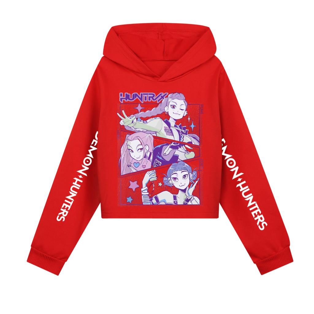 KPop Demon Hunters Hoodies Girl Boy Clothes Fashion Casual Hooded Sweatshirts K-Pop Demon Hunters Pullover Kids Outfits Gift