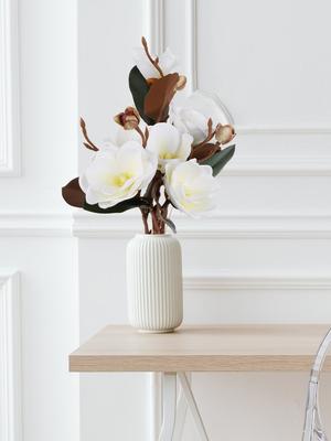 1Pc Artificial Magnolia Magnolia Flowers Real Touch Flowers for Decorations Silk Flowers for Floral Craft Arangements