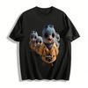 Cute Anthropomorphic Pigeon Travel Team Print Casual Top Pure Cotton T-shirt
