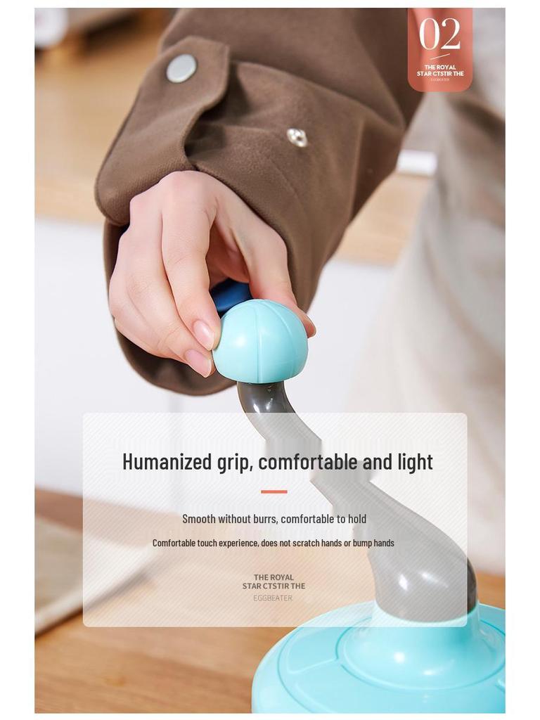 Ruční otočný šlehač: Kuchyňský šlehač vajec a smetany