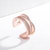 Fashionable And Creative New Women 'S Rings Korean Style Open Diamond Ring Tail Ring Jewelry 