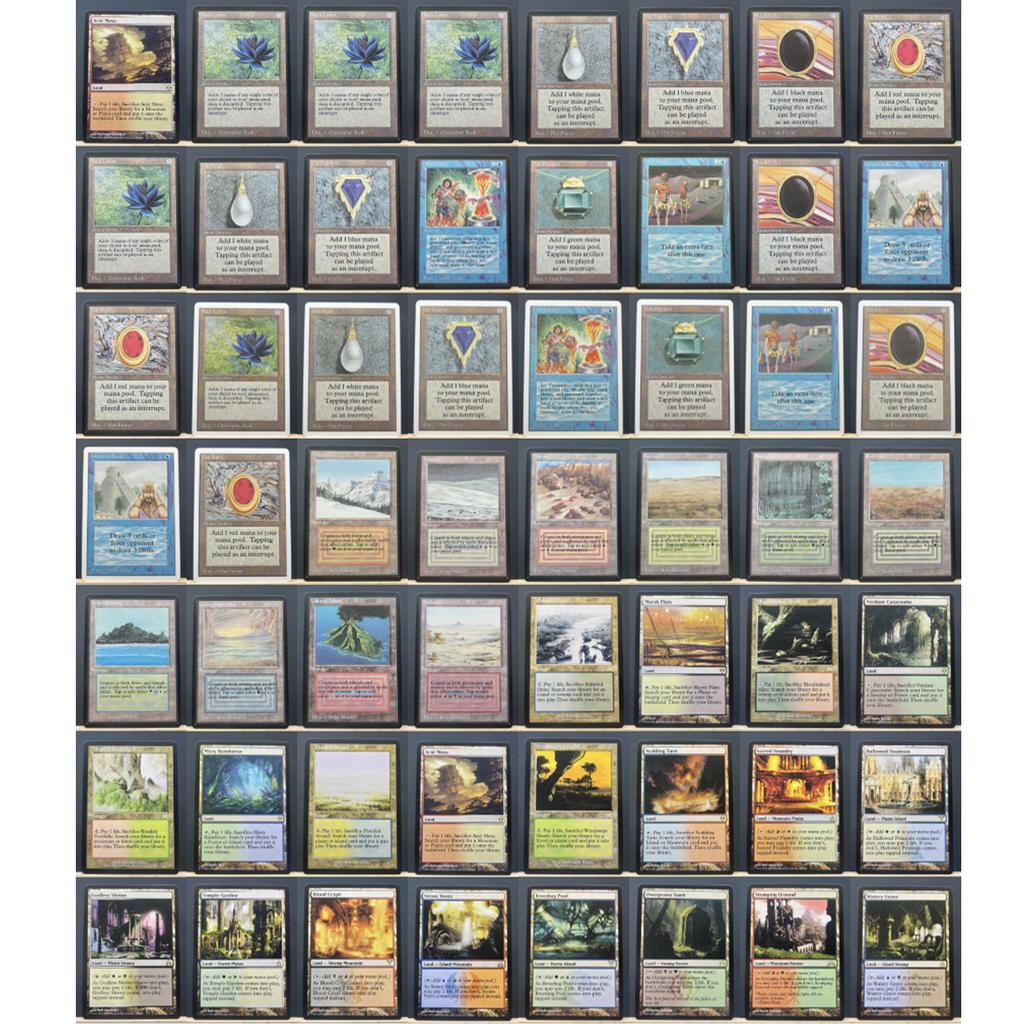 Αναθεωρημένο Unlimited MIX1-001 Tcg proxy μαγικές κάρτες παιχνίδι στο σπίτι διπλές γαίες power9 μαύρο λωτό mox ζαφείρι υπόγεια συγκέντρωση
