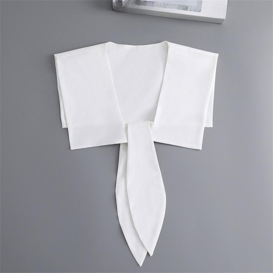 Women Lace Shirt Detachable Collar Wraps Blouse Tops Lapel Fake Collar Shawls Ladies Dress Small Cape Fuax Cols Decor