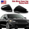 2x Glossy Black Side Rearview Mirror Cover Cap Fits Ford Fusion 2013-2018 2021