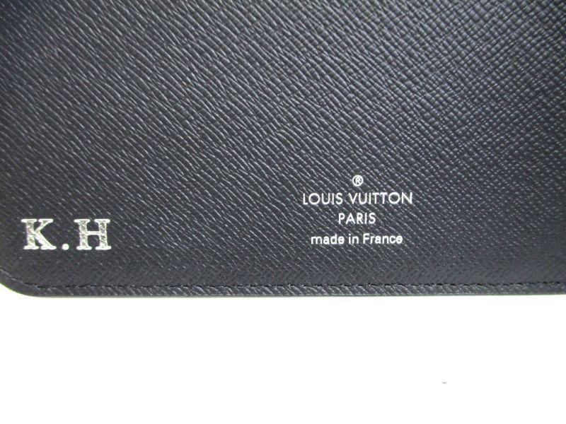 Authentic LOUIS VUITTON Graphite Leather Notebook Holders Desk Agenda Coover A5 #a078  Refurbished