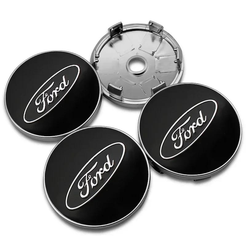 Car Sticker 2025 Hot New 4PCS 56mm 60mm ABS Wheel Center Caps for Ford Ranger Focus Kuga Mustang MK2 MK3 Hub Cover Badge Sticker