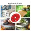 5 Teeth Arc Shaped Wood Cutting Disc Woodworking Angle Grinder Carving Polishing Tool(Red )