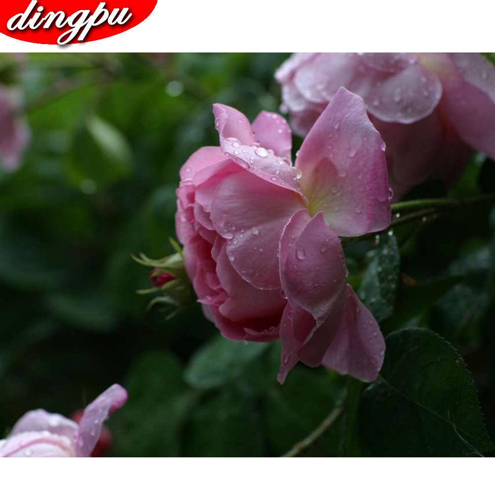 DINGPU Full Round Drill 5D DIY Diamond Painting "Flower " Embroidery Cross Stitch 5D Home Decor Gift