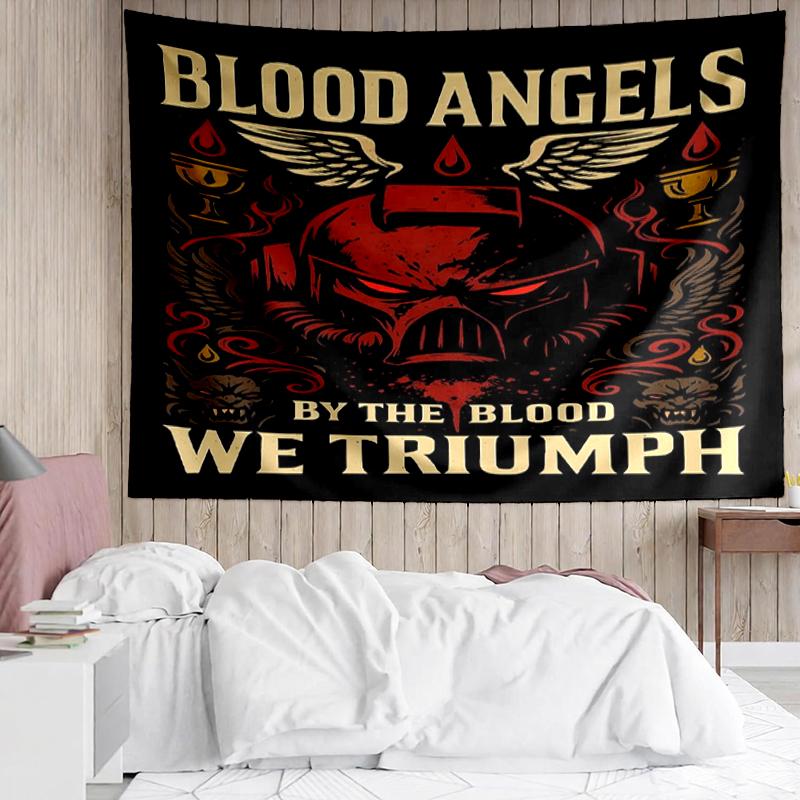 Warhammer 40k Druck-Wandteppich, Hintergrund, Einfache Montage, Ideal für Schlafzimmer, Büro & Wohnzimmer, mit Ästhetischer Wanddekoration.
