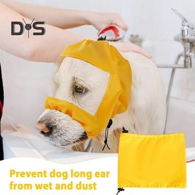 Badehaube für Haustiere mit Ohrenschutz, überhängender Duschhut für Katzen, Hunde, Kätzchen, Welpen, verstellbar, wasserdicht, Badeschutz für kleine Haustiere