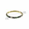 Gold Plated Enamel Bangle Bracelet Retro Light Luxury Flower Enamel Bangle  Traditional Chinese