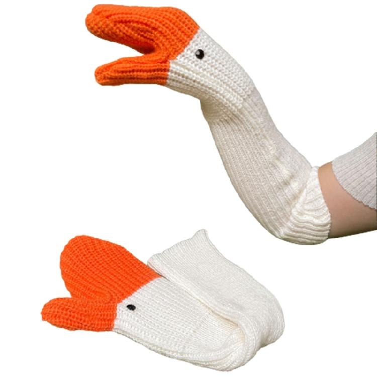 Winter Warm Novelty Knitted Mittens Women Thickening Outdoor Windproof Gloves