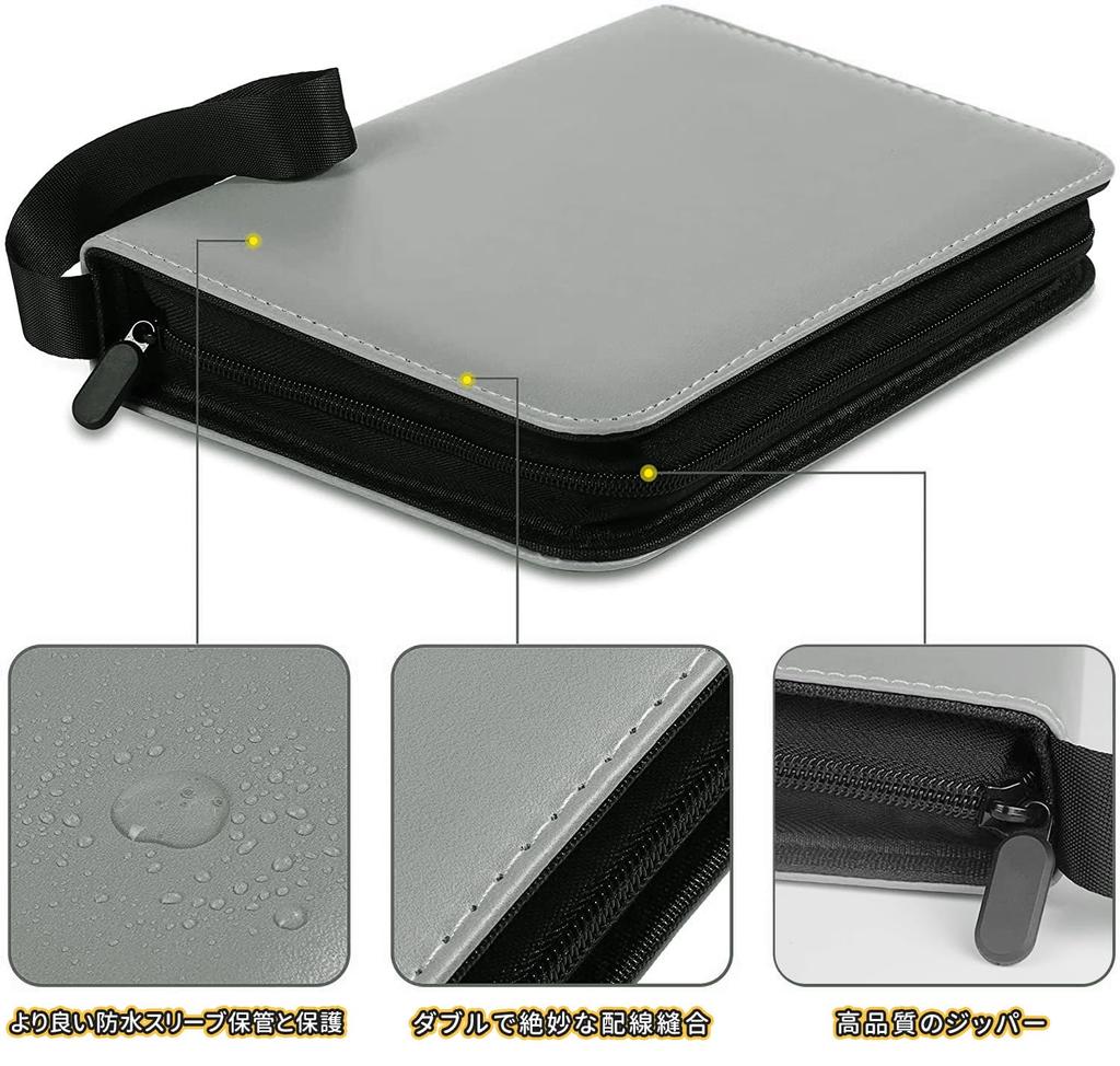 Card File Trading Card File 9 Pockets Holds 900 Cards 50 Cards Cover Made of PVC Material Waterproof and Abrasion Resistant Card Binder Portable