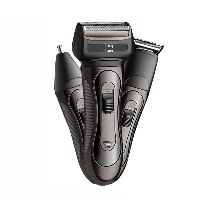 Cross-Border LZ-688 3-in-1 Electric Shaver: Razor, Nose Hair Remover & Hair Clipper