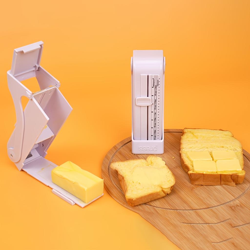 ith1pc Adjustable Butter Slicer w Measuring Dispenser ,Ergonomic Lever , ABS Plastic Manual Kitchen Gadget