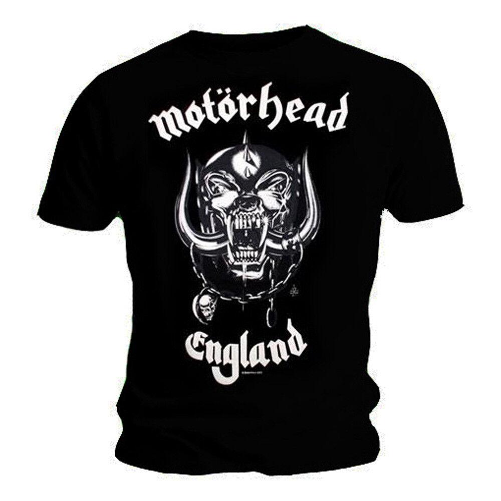Official Motorhead England Mens Black T Shirt with back print Motorhead Tee XL