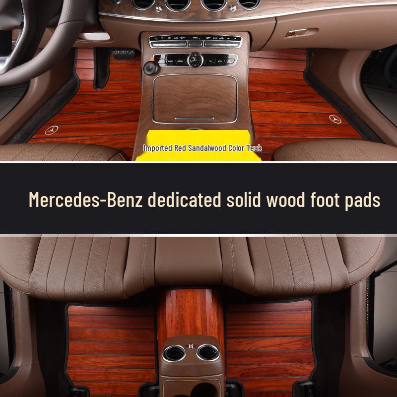 Solid Wood Floor Mats for Mercedes-Benz GLE350, GLS450, Maybach S450, S350, S320, E300l