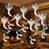 Realistic Ghost Ornaments for Home 8 Pcs Halloween Hanging Swirl Decoration, Spooky White Ceiling Paper Decor Party Swirls Streamers Office