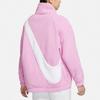 Nike Reversible Fleece Jacket Casual with Large Logo Women Jacket Pink DC5138-616