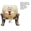 Smiling Face Planter Pot Resin Flower Pot with Four Limbs Fun Irregular Shape