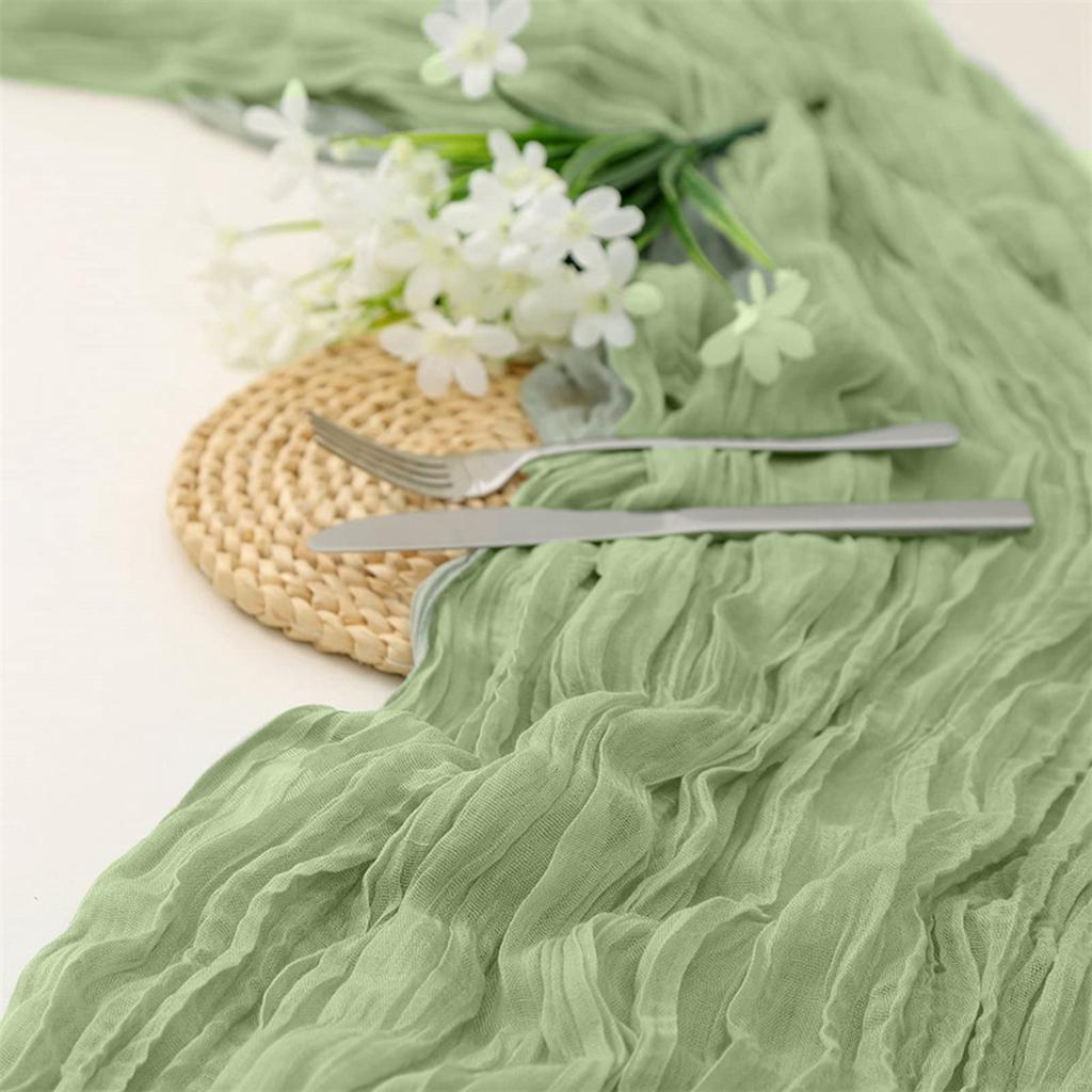 Cloths Table Runner,70'' Boho Table Cloth Decorations For Party, Baby Shower, Wedding And Farmhouses, Fabric Room Decor
