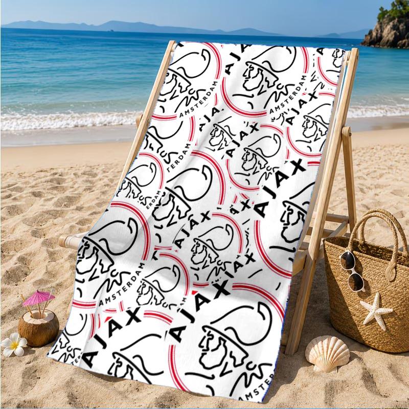 AFC Ajax Emblem Design Strandtuch, Schnelltrocknend, Pflegeleicht, Geeignet für Fitness und Strandurlaub, Sport-Essential