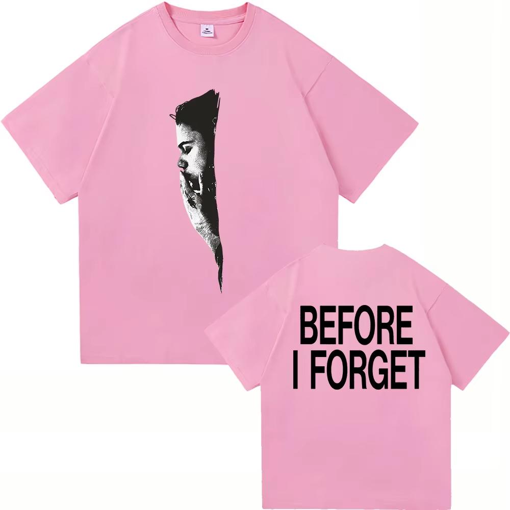 The Kid Laroi Before I Forget Tee Shirt 2026 New Album Menwomen Clothing Harajuku High Quality Tops pure Cotton TShirts Vintage