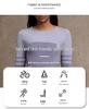 Trendiges Langarm Yoga & Fitness Set für Frühling & Herbst