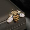 Metal Insect Bee Rhinesotne Brooches For Women Clothing Coat Jewelry Accessries Gift