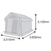 Tenmaku Design Garage Tent cosmetic lodge solo TC tudo para 1 a 2 pessoas Sem caixa, entrega de 2 peças, tipo, acampamento, material, estações,