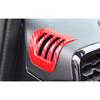 Dashboard L&R Air Outlet Vent Cover For Ford Ranger -2024 Red Carbon Fiber