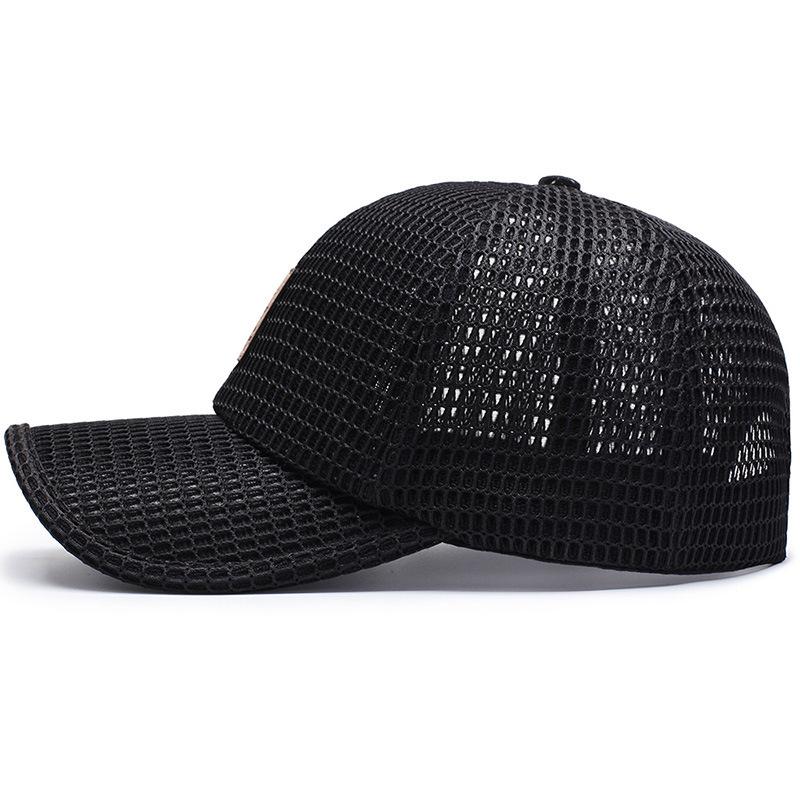 Korean Style Trendy Unisex Mesh Baseball Cap - Sun Protection Shade Hat & Fishing Duckbill Cap