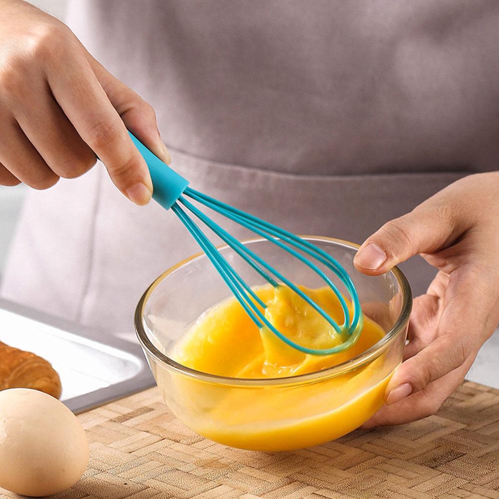 Mini Silicone Egg Beater Household Manual Cream Egg Mixer Tool Kitchen Baking C5E1