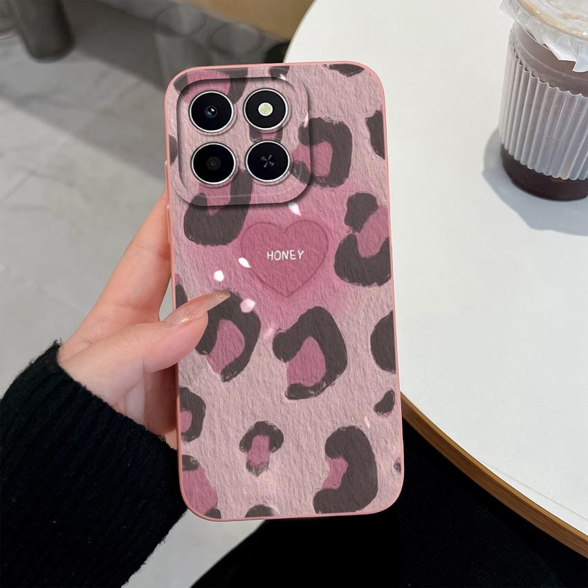 For Huawei Honor X6C X7C 400 Pro Lite Phone Case Pretty Pink Cloud Patterns Liquid Silicone Newly Upgrade Anti Drop Protective Covers For Huawei Shell