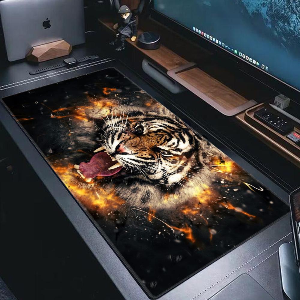 Lion Tiger Large Mouse Pad PC Computer Game MousePads Desk Keyboard Mats Rubber Anti-slip Mouse Mice Mat 40x90 30x80 CM