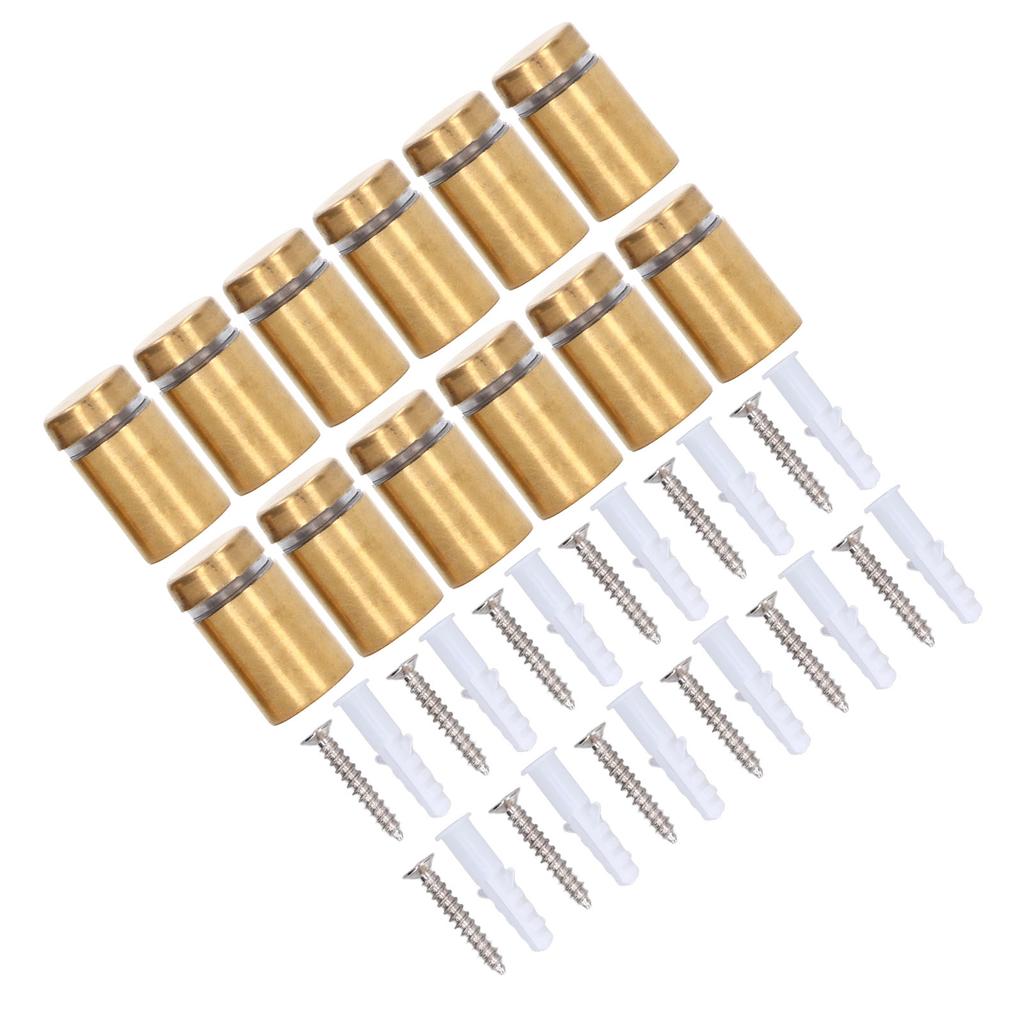 12ks Distanční šroub Nerezová ocel 12x20mm Nástěnný Reklamní Upevňovací Sada Kit